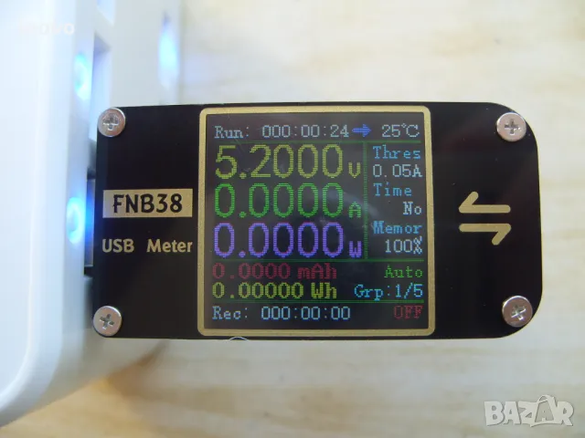 Професионален USB тестер  FNIRSI FNB38.  Българско ръководство, снимка 8 - Друга електроника - 49305192