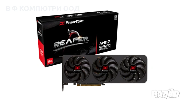 Видео карта PowerColor Radeon RX 9070 Reaper 16GB GDDR6, снимка 6 - Видеокарти - 53138855