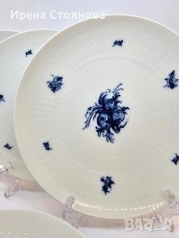 Rosenthal - Romance Rhapsody по дизайн на Bjorn Wiinblad 1961г. 6 броя чиния за основно , снимка 6 - Сервизи - 53390229
