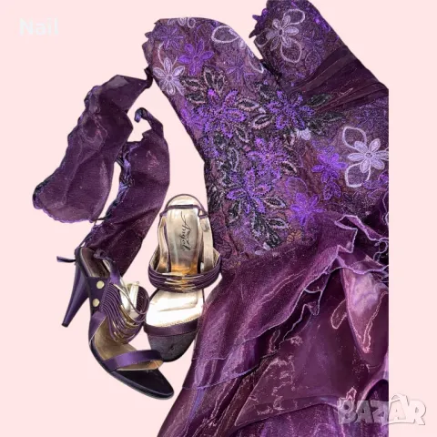 Официална рокля с ръкавици и обувки, снимка 3 - Рокли - 48958837