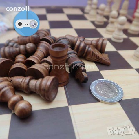 3 игри в 1 - Табла, шах и дама, снимка 8 - Шах и табла - 28080762