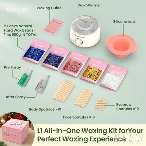 iFanzeTech Комплект за кола маска, контрол на температурата, 5 пакета твърди восъчни перли, снимка 7 - Други - 51493941