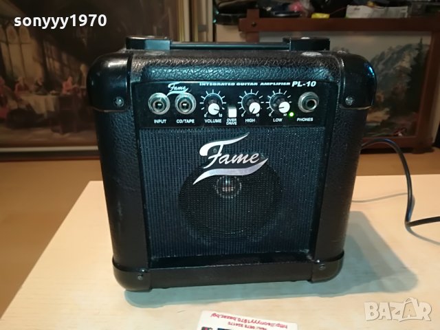 fame pl-10 amplifier 23х23х14см 2806212047, снимка 3 - Ресийвъри, усилватели, смесителни пултове - 33361117
