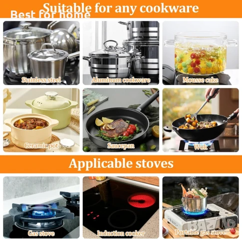 Индукционна адаптерна плоча, снимка 6 - Аксесоари за кухня - 51106459