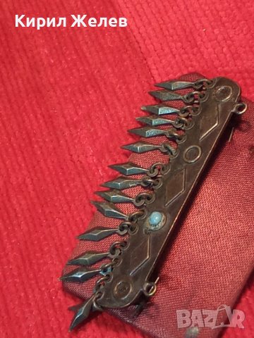 СТАРА РЕТРО ЕТНО СТИЛ БРОНЗОВА БРОШКА 24852, снимка 10 - Антикварни и старинни предмети - 34424905