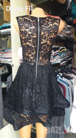 Черна дантелена рокля, снимка 4 - Рокли - 33684242