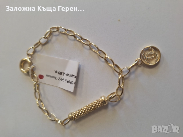 Златна гривна 3,88гр НОВО, снимка 1