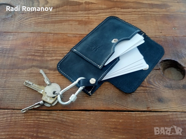 Кожен калъф за карти и лични документи , снимка 2 - Портфейли, портмонета - 52107432