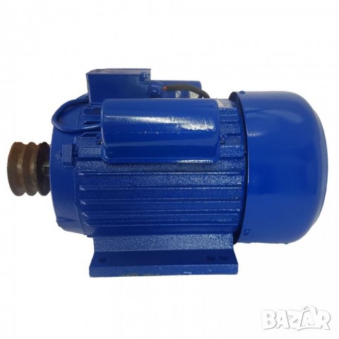 Ел. Двигател Монофазен РУСКИ Електромотор 4кW 3000 оборота + шайба за оста ГАРАНЦИЯ 