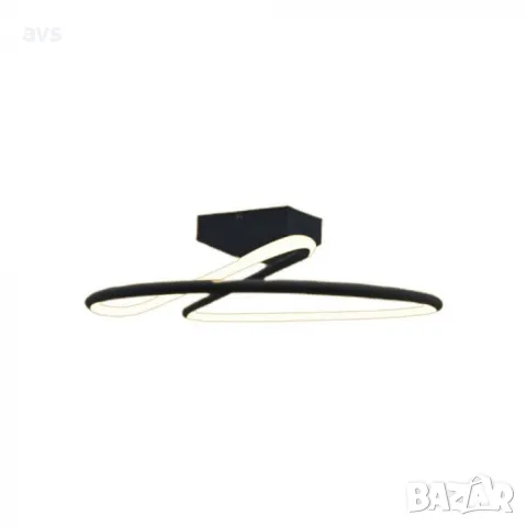 LED плафон кръгъл 20W 4000K VT-7763 V-TAC черен, снимка 1