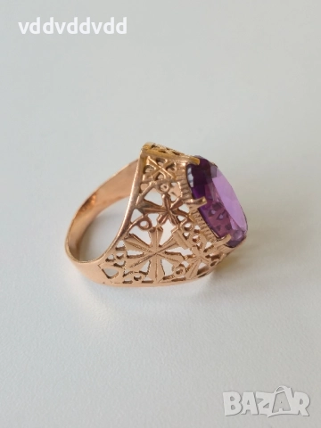 СССР златен пръстен 14 карата , снимка 10 - Пръстени - 52120344