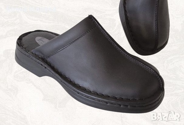 Шофьорско мъжко сабо изцяло от ЕСТЕСТВЕНА кожа / българско