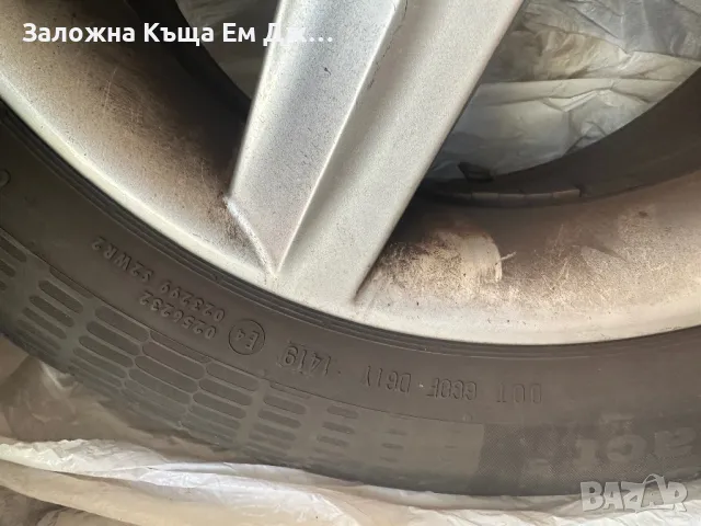 Алуминиеви джанти 5х112, с гуми Continental 205/55R16, снимка 9 - Гуми и джанти - 48567082