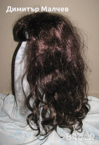 Перука от изкуствена коса 60 см вълниста, отлична, снимка 3 - Други - 52020389