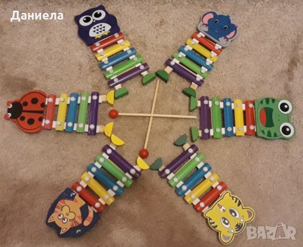 Детски дървен ксилофон, снимка 10 - Образователни игри - 26742993