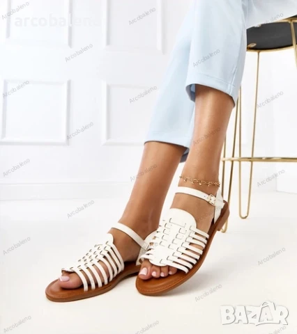 Дамски плоски римски сандали Everlay, 2цвята , снимка 2 - Сандали - 50823718