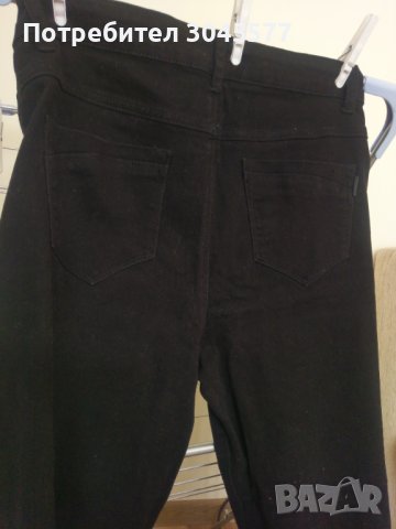 Панталон-тип дънки дамски черни,XL (42) , снимка 4 - Панталони - 34750848