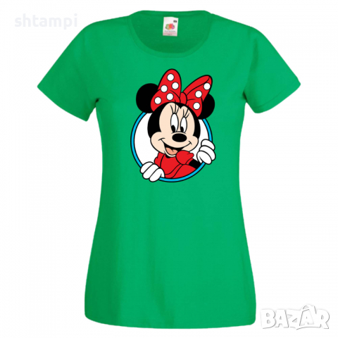 Дамска тениска Set for Couples Minnie 2 Подарък,Изненада,Рожден ден,, снимка 3 - Тениски - 36530929