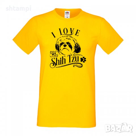 Мъжка тениска I Love My Shih Tzu Dog,Куче,животно,подарък,изненада, снимка 2 - Тениски - 36935787