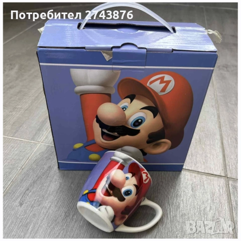 Детски порцеланов сервиз за хранене - СУПЕР МАРИО, 3 части, снимка 4 - Сервизи - 51848285