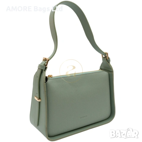 Ежедневна дамска чанта AMORE Bianca - Green, снимка 3 - Чанти - 53584388