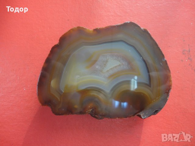 Полиран минерал ахат халцедон 8, снимка 7 - Колекции - 43939248