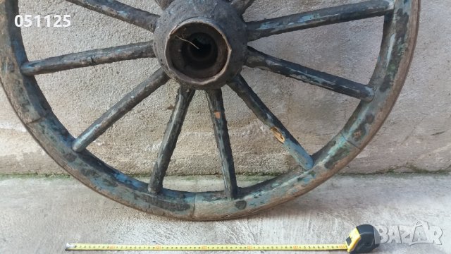 огромно масивно колело от файтон, двуколка , снимка 5 - Антикварни и старинни предмети - 39129310