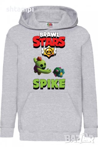 Детски Суитчър/Суитшърт Spike 2,Brawl Stars,Игра,Подарък,Изненада,Забавление,Рожден Ден, снимка 2 - Детски анцузи и суичери - 38316083