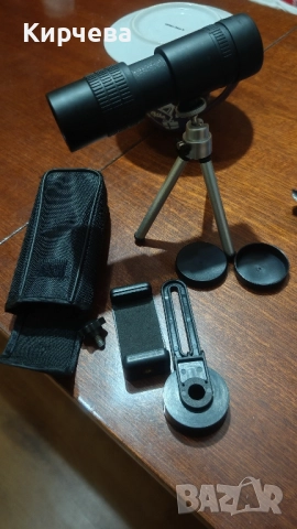 100 х увеличение телескоп за смартфон със статив и поставка , снимка 2 - Обективи и филтри - 52624599