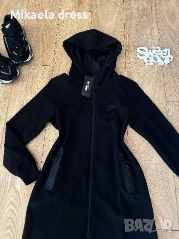 Дълго спортно горнище на Nke в черен цвят, с чист и елегантен дизайн. Подходящо за спорт и ежедневие, снимка 7 - Спортни екипи - 52598967