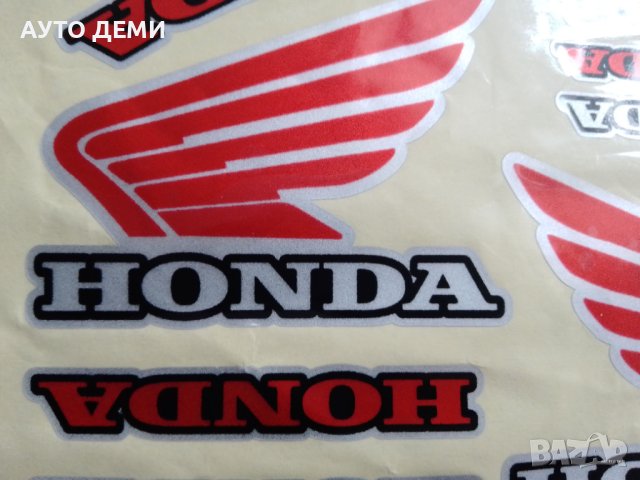 Качественни самозалепващи цветни стикери за Хонда Honda мотор , автомобил кола, снимка 1 - Аксесоари и консумативи - 43182315