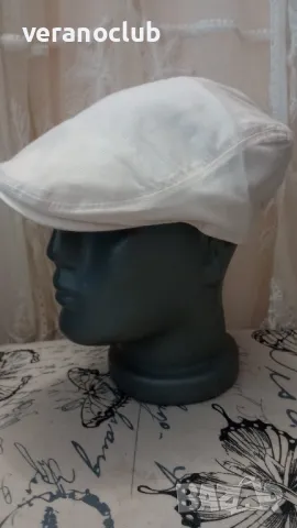 Светъл Бежов мъжки каскет Летен Екрю, снимка 4 - Шапки - 50174934