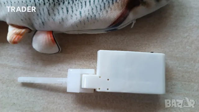 Движеща се играчка риба, 30 см, Li-Ion батерии, Синя, снимка 3 - Играчки за стая - 29851606