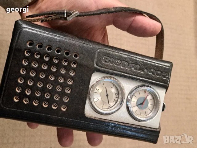 ретро съветско радио транзистор Signal tento 402 , снимка 6 - Радиокасетофони, транзистори - 47959618