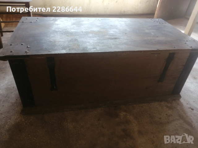 Красив стар сандък за реставрация, снимка 4 - Антикварни и старинни предмети - 51736952