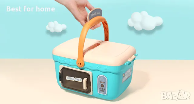 Детски комплект CUTE STONE- мивка, барбекю, фурна и кошница, снимка 11 - Образователни игри - 48735730