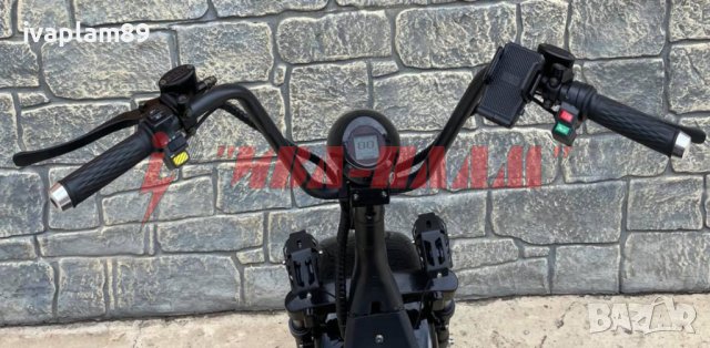 Електрически скутер “ Harley - Davidson “ – 1500W 60V + LCD Дисплей + Преден LED фар тип-2024г, снимка 4 - Мотоциклети и мототехника - 37040345