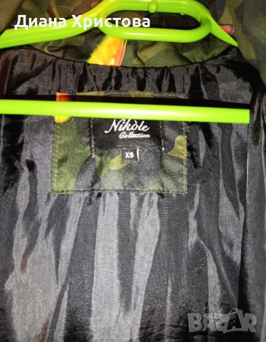 Зимно Яке Nikole Collection - Никол, зелено, камуфлаж , снимка 4 - Якета - 52095859