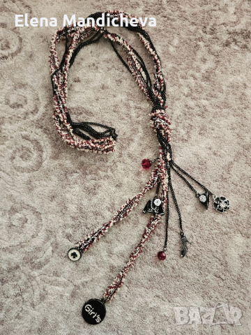 Дамско колие, медальон, бохо стил, синджир, висулка,  пръстен , снимка 3 - Колиета, медальони, синджири - 44842149