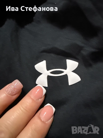 Under Armour черно мъжко  100% оригинално  спортно марково горнище с цип  , снимка 3 - Спортни дрехи, екипи - 52828120