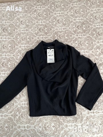 Дамска блуза с гръцко деколте, снимка 2 - Блузи с дълъг ръкав и пуловери - 43834655