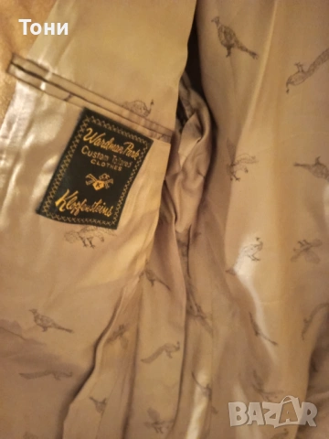 Ново Мъжко Сако от Чист Натурален Велур L, снимка 5 - Сака - 53134742