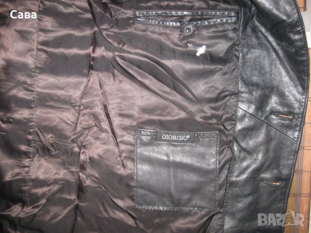 Кожено сако GIORGIO  мъжко,Л-ХЛ, снимка 6 - Якета - 43093595