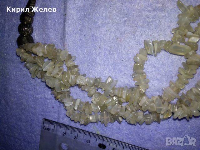 РАЗКОШНА ПОСРЕБРЕНА ЕТНОГРАФСКИ СТИЛ СКЪПОЦЕННА ОГЪРЛИЦА НАТУРАЛЕН МЛЕЧЕН КВАРЦ КРИСТАЛ 34659, снимка 13 - Колиета, медальони, синджири - 39201303