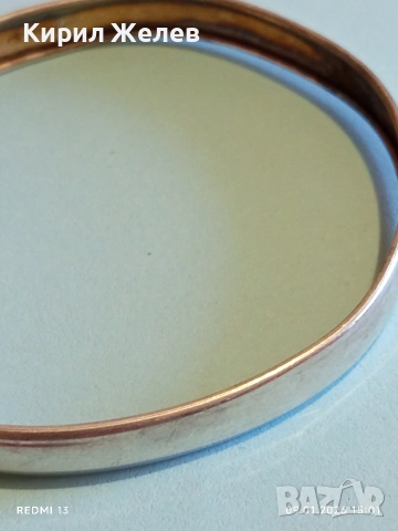 Винтидж сребърна гривна тип Белезник закопчалка тип панта интересна 53065, снимка 3 - Гривни - 53044263