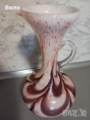 Ваза/кана от Мурано стъкло , снимка 2 - Антикварни и старинни предмети - 48615932