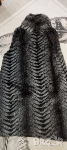 Дълъг елек с косъм , снимка 2 - Елеци - 43057250