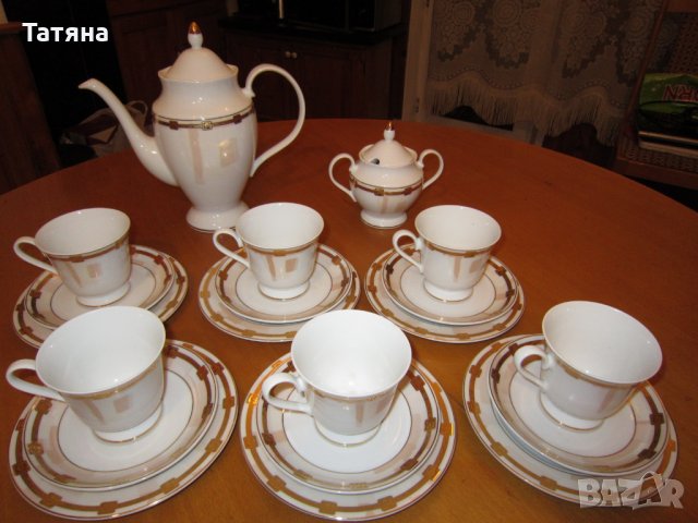 ПОРЦЕЛАНОВ  сервиз за кафе/чай   - ROKZAL;ДЪСКИ  за рязане;