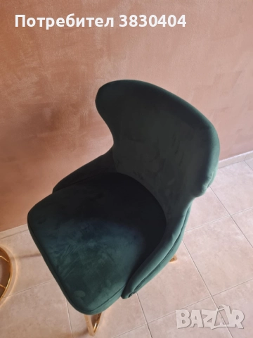 Плюшен фотьойл Честърфийлд, снимка 2 - Дивани и мека мебел - 52433677