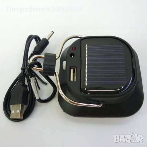 Лампа с карабинер, соларно презареждаща се батерия, снимка 4 - Соларни лампи - 44099604